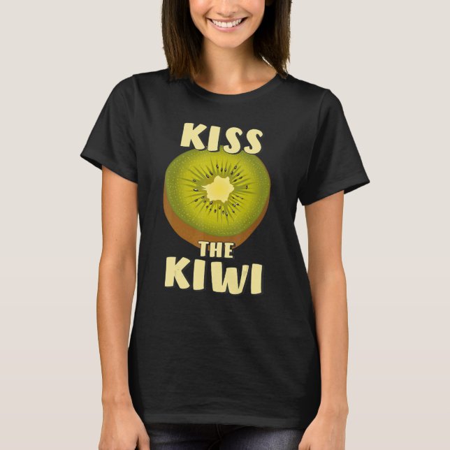 Camiseta BEIJA A Fruta KIWI Vitaminas Vegan Kiwi (Frente)