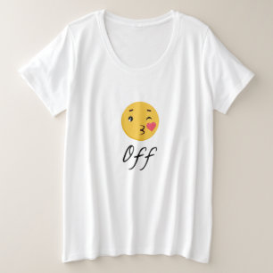 Camiseta Beija Emoji Engraçado Trendência Popular