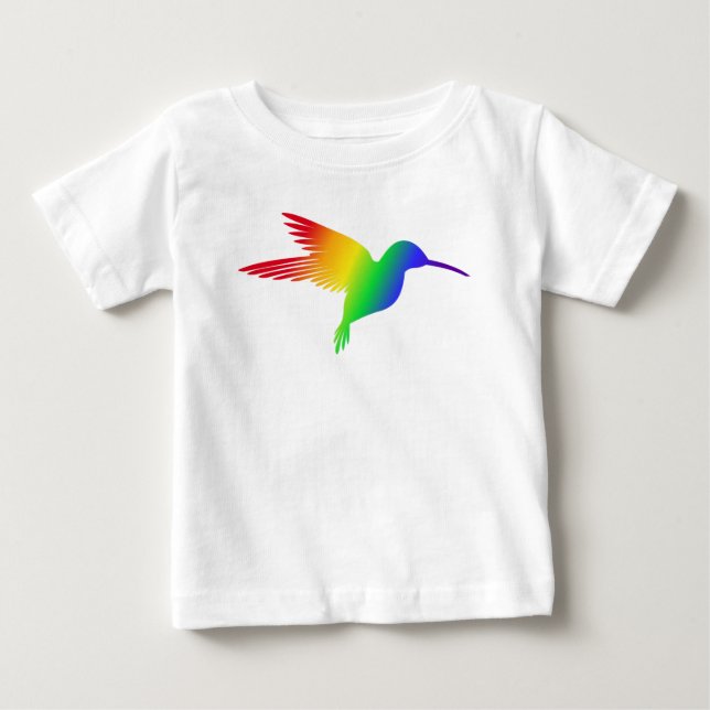 Camiseta Beija-flor Arco-íris (Frente)