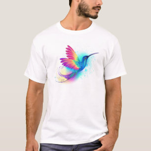 Camiseta Beija-flor Arco-íris Exótico
