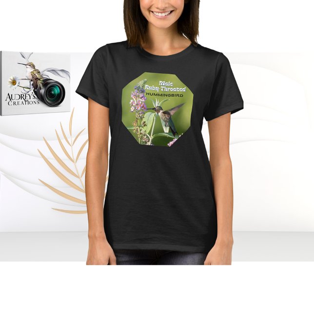 Camiseta Beija-Flor - Beija-flor-de-garganta-rubia (Criador carregado)