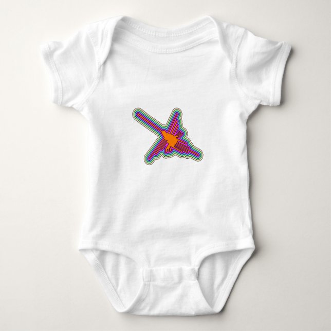 Camiseta Beija-flor de Nazca Desenho Peru (Frente)
