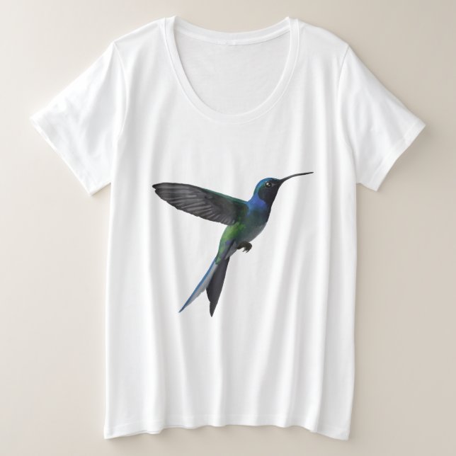 Camiseta Beija-flor-elegante (Frente do Design)