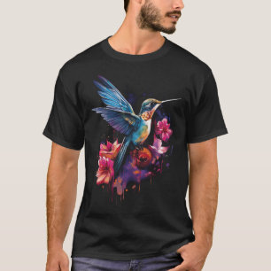 Camiseta Beija-flor Floral Ave