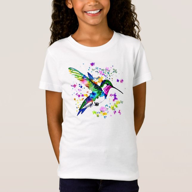 Camiseta Beija-flor manchado (Frente)