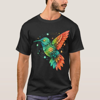 Camiseta Beija-flor Místico Geometria Sagrada