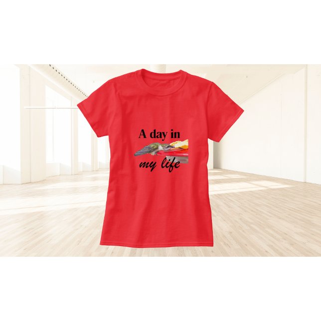 Camiseta Beija-Flor Um dia na minha Vida (Criador carregado)