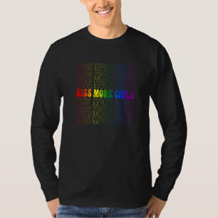 Camiseta Beija Mais Raparigas Gay Orgulho Lésbica Lgbt Femi