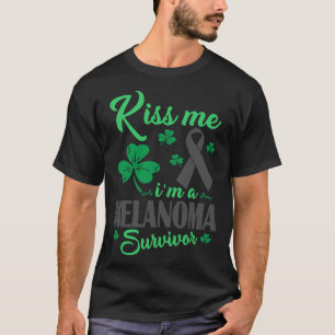 Camiseta Beija-Me Com Um Sobrevivente Melanoma