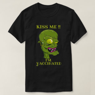CAMISETA "BEIJA-ME, ESTOU VACINADO"      