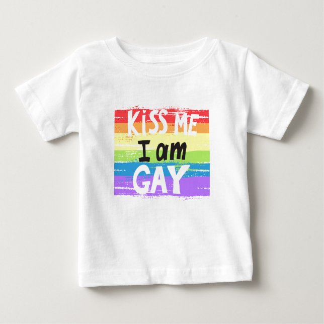 Camiseta Beija-Me Eu Sou Gay (Frente)