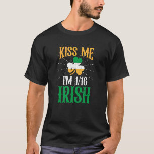 Camiseta Beija-Me Im 116 Irlanda Irlandesa Shamrock St Patr