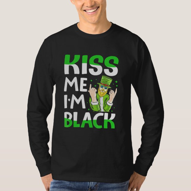 Camiseta Beija-Me Im Black Irish (Frente)