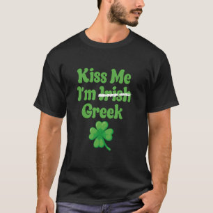 Camiseta Beija-Me Im Irish Grega Long Leeve T Shirt