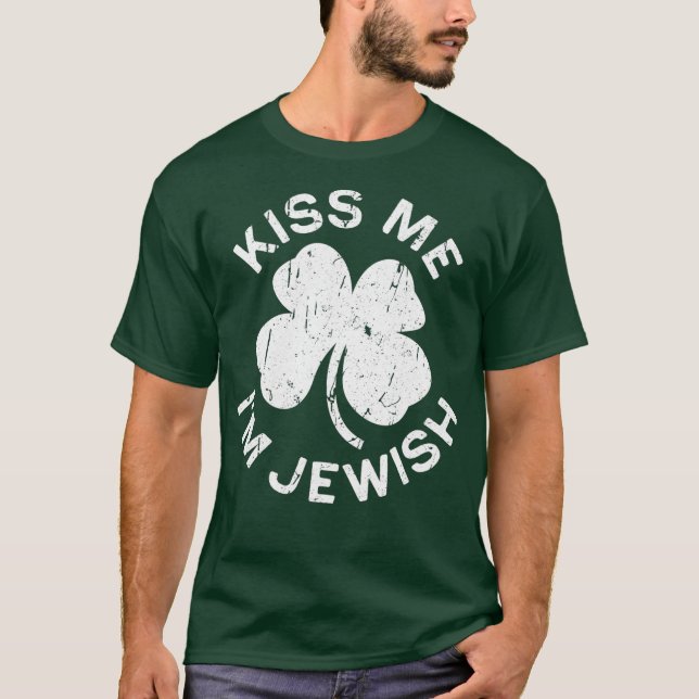 Camiseta Beija-Me Im Judeu Saint Patrick Day (Frente)