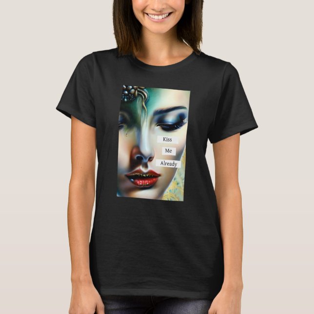 Camiseta Beija-Me Já | Fantasy Ethéal Art (Frente)