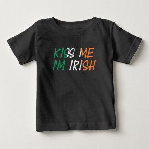 Camiseta Beija-me Sou Irish Baby Jersey, Sujeira.