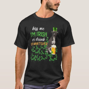Camiseta Beija-me, sou irlandês ou Bebado ou...