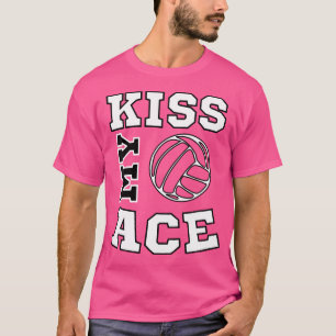 Camiseta Beija Meu Ás Homens E Mulheres De Voleibol