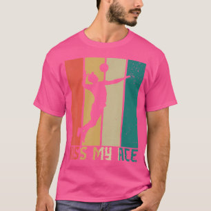 Camiseta Beija Meu Ás Por Um Volebol Que Joga Um Volleybal
