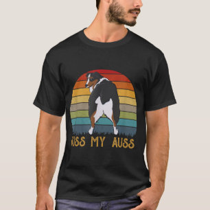 Camiseta Beija Meu Auss Engraçado Aussie Mãe Aussie Proprie