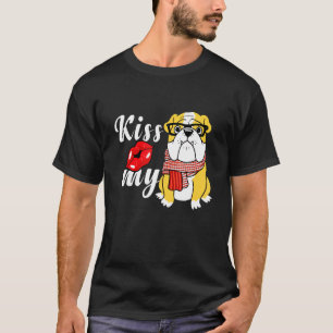 Camiseta Beija Meu Cachorro Inglês Amor Pet