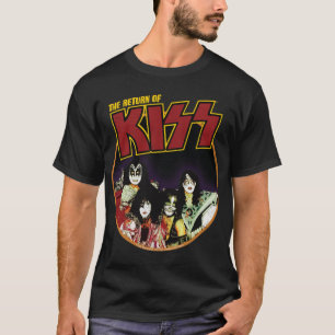 Camiseta BEIJA O retorno do KISS 1979 Iron On Look Classic