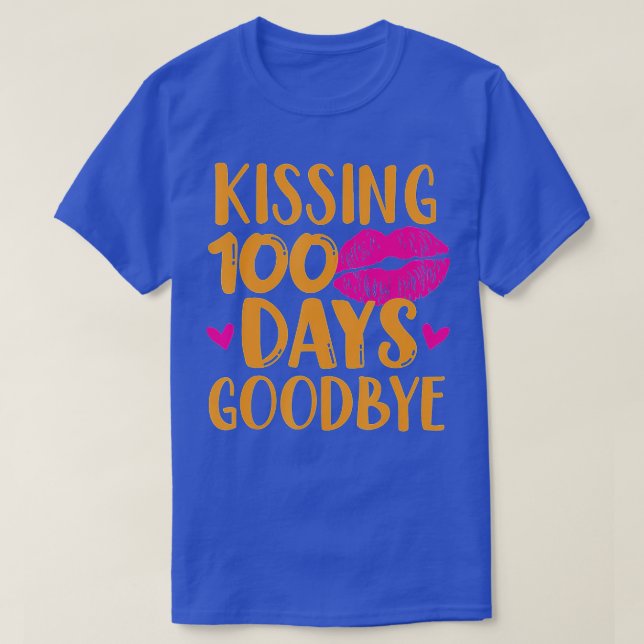 Camiseta Beijando 100 dias de professores e Ki (Frente do Design)