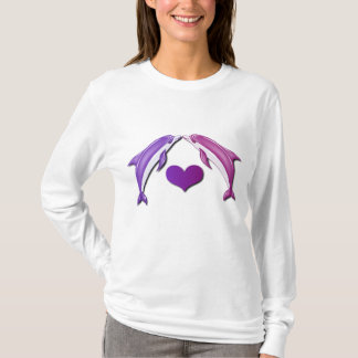 Camiseta Beijando golfinhos Hoody