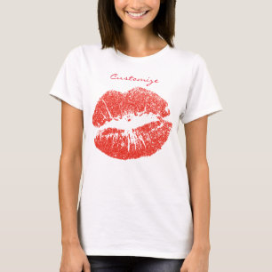 Camiseta Beijar lábios vermelhos Thunder_Cove