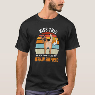 Camiseta Beije isso se você não fizer meu German shepherd C