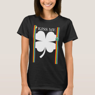 Camiseta Beije-me a Legal C Leaf Dia de São Patrício Irish
