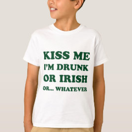 Camiseta Beije-Me Bebado Im Ou Irlandês