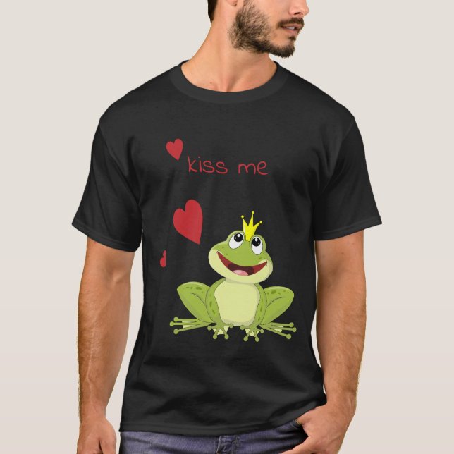 Camiseta Beije-me Bonito Príncipe Sapo (Frente)