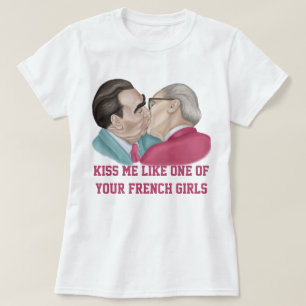 Camiseta Beije-me como uma das suas garotas francesas T-Shi