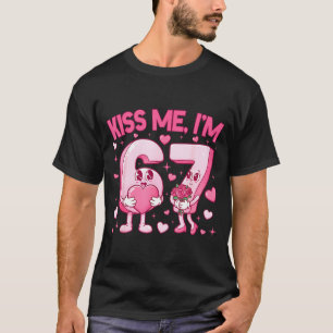 Camiseta Beije Me Estou 6 7 Fofo Divertido 67 Meme Aniversá