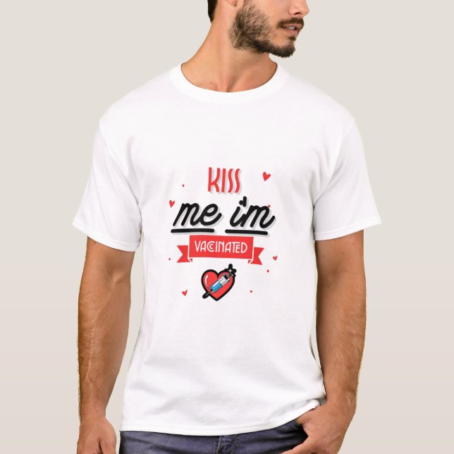 Camiseta Beije Me Estou Vacinado (Frente)