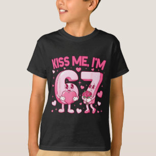 Camiseta Beije Me Eu Sou Fofo 6 7 Engraçado 67 Meme Anivers