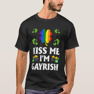 Camiseta Beije-Me Eu Sou Gayrish Gay Lgbt Orgulho Rua Engra