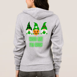 Camiseta Beije Me Eu Sou Irlandês Dia de São Patrício Gnome