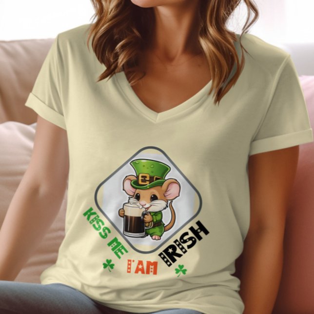 Camiseta Beije-me, eu sou irlandês - Irish Pub Trivia Night (Criador carregado)