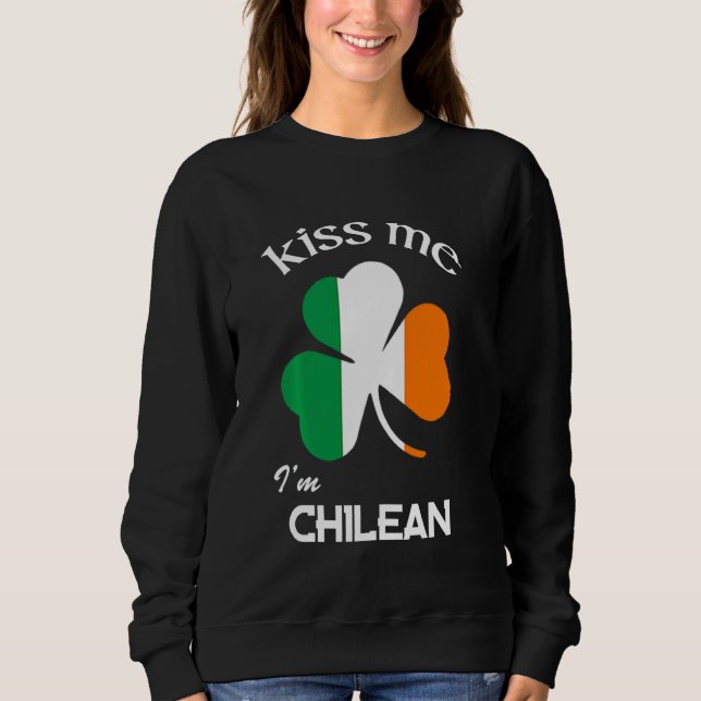 Camiseta Beije-Me Eu Sou O Shamrock chileno Rua Patrick S D (Frente)