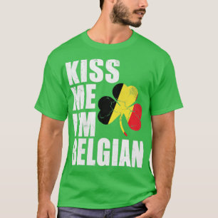 Camiseta Beije-Me Im Dia de São Patrício Belga