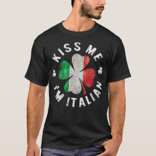 Camiseta Beije-Me Im Dia de São Patrício Italiano Present