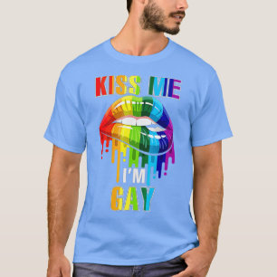 Camiseta Beije-Me Im Gay Homossexual Prioridade LGB
