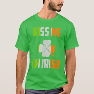 Camiseta Beije-Me Im Irish Saint Patrick Day Gifts