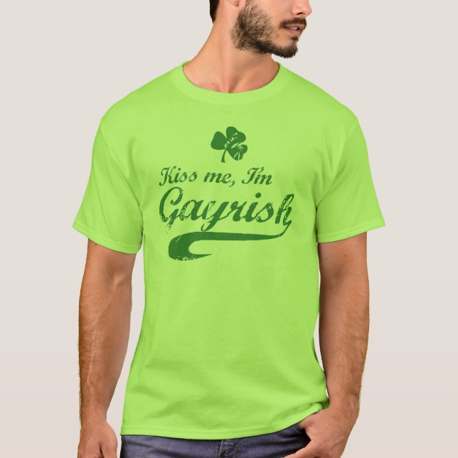 Camiseta Beije-me, mim são Gayrish (Frente)