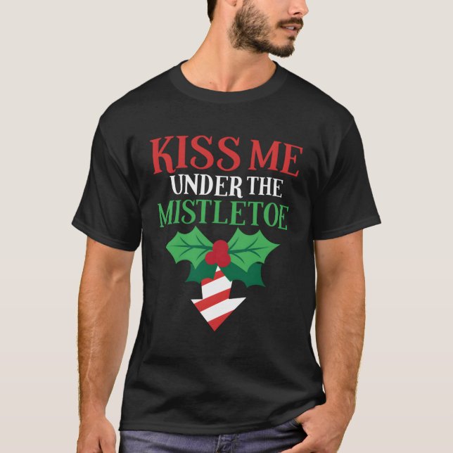 Camiseta Beije-me Mistletoe Ugly (Frente)