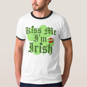 Camiseta Beije-me que eu sou clássico irlandês