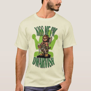 Camiseta beije-me que eu sou dwarvish